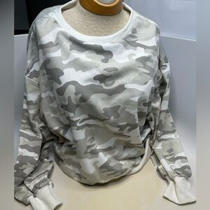 Neutral Camo Pullover Sweatshirt